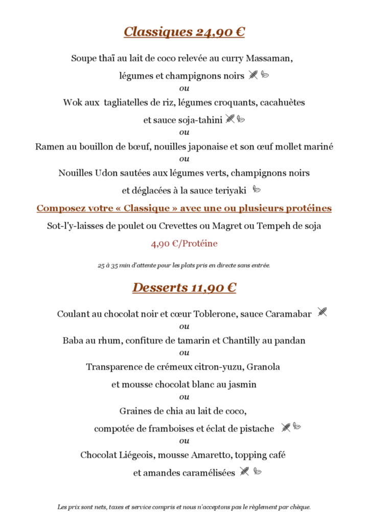 Les grande salades et entrées